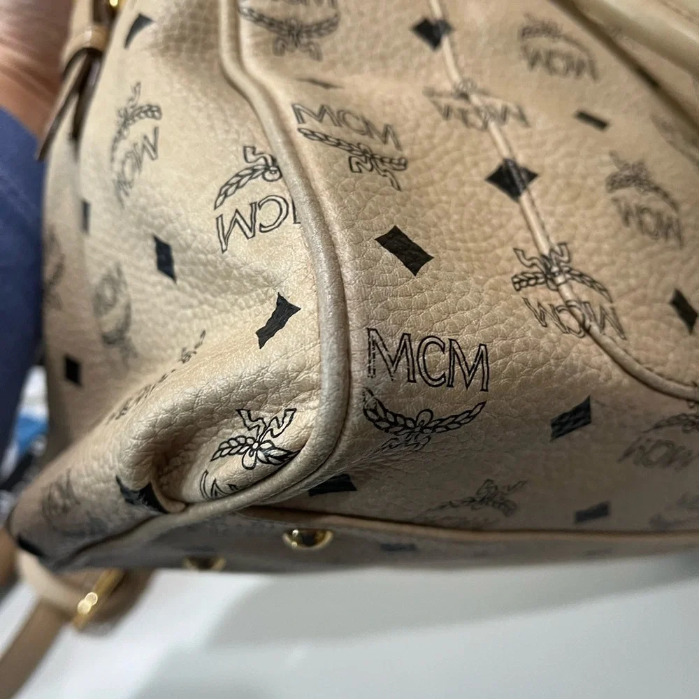 MCM Top-Zip Visetos 2-Way Bag - Picture 8 of 16